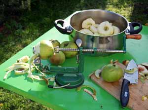 apple corer and peeler